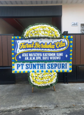 Papan Bunga Duka di Margasuka